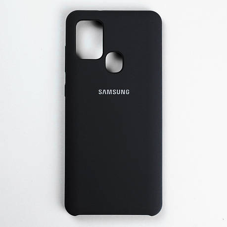 Чохол Silicone Case для Samsung Galaxy A21S Black, фото 1