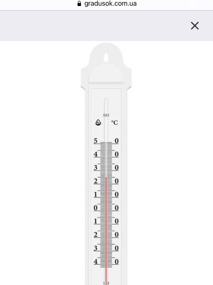 Вуличний Термометр Фасадний 32 См Пластик — Купити Недорого на Bigl.ua ...