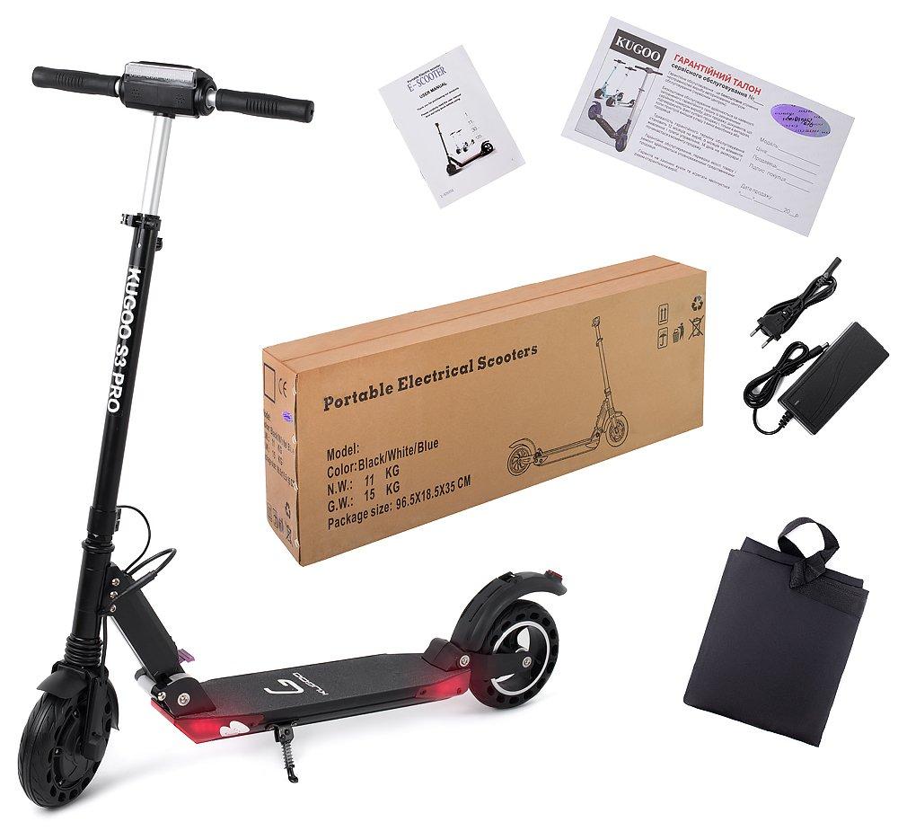 Електросамокат Kugoo S3 PRO (E-scooter) - Чорний
