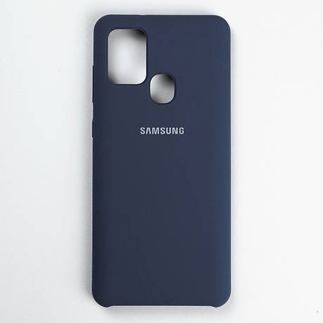 Чохол Silicone Case Premium для Samsung A21s Dark Blue, фото 1