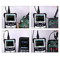 Осцилограф цифровий портативний з акумулятором KKMOON DS0120M, 120 МГц 500 Мб / с, генератор сигналу, фото 2