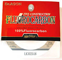 Флюорокарбон Dr.AGON FIVE CONSTRUCTION, перетин 0,18, 25м