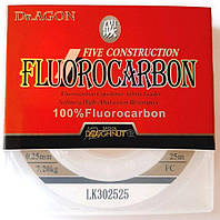 Флюорокарбон Dr.AGON FIVE CONSTRUCTION, сечение 0,25, 25м