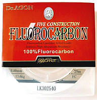 Флюорокарбон Dr.AGON FIVE CONSTRUCTION, перетин 0,40, 25м
