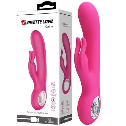 Вібратор - кролик Pretty Love СARINA рожевий, фото 1