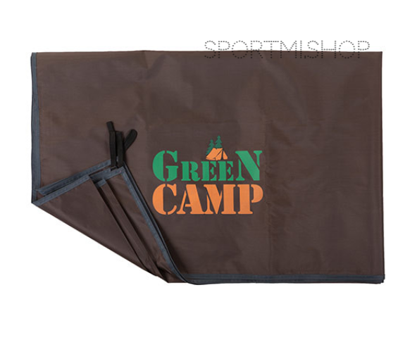 Пол дополнительный для палатки, тента, 210*210 cм, зеленый/коричневый Green Camp - фото 2 - id-p1410777361