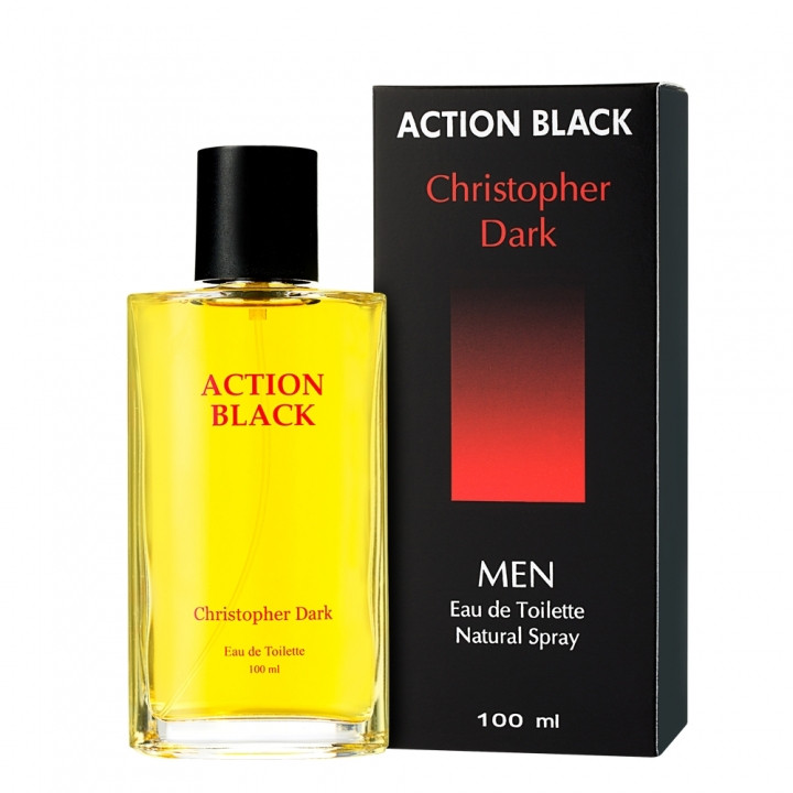 ТУАЛЕТНА ВОДА ДЛЯ ЧОЛОВІКІВ CHRISTOPHER DARK ACTION BLACK FOR MAN 100 МЛ