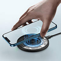 Магнітне бездротове зарядний пристрій Baseus Wireless Charger 15W (WXJK-E02)