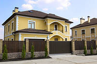 Ворота відкатні, зашивання профнастил - вертикальне виконання, фото 2