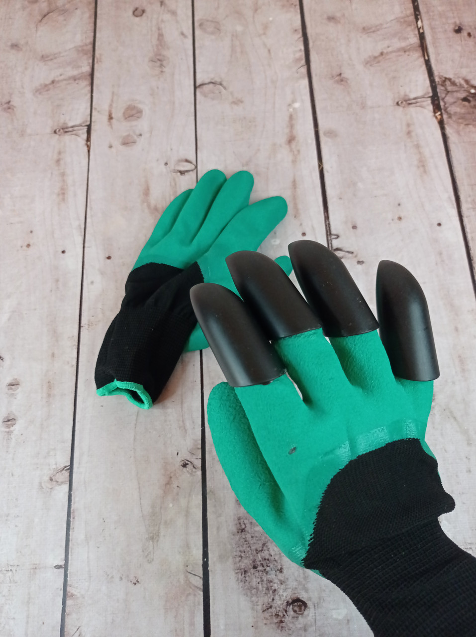 Перчатки грабли для сада и огорода с когтями GARDEN CLOVE Перчатки для рыхления Живые фото - фото 2 - id-p1410821768