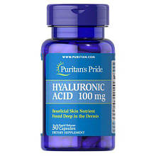 Гіалуронова кислота Puritan's Pride Hyaluronic Acid 100 mg 30 caps