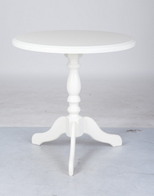Стіл кавовий круглий Стелла Fusion Furniture,колір білий / ваніль / бежевий, фото 1