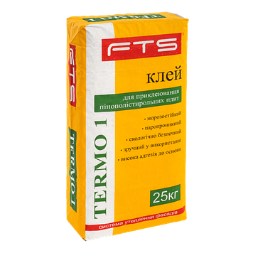 Клей для пінопласту FTS TERMO 1 FTS 25кг