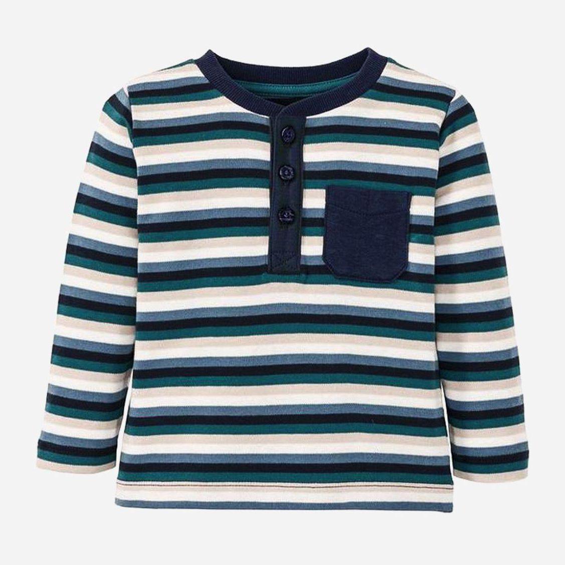 Кофточка, лонгслив Lupilu Pure Collection, футболка з довгими рукавами, Для хлопчиків, сині, фото 1