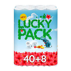 Туалетний папір RUTA Lucky pack 100% Paper двошаровий 140 отр. 48 шт.