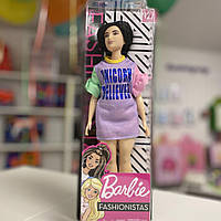 Лялька Барбі Модниця Barbie Fashionistas Curvy Body Type with Unicorn Believer Dress 127 FXL60
