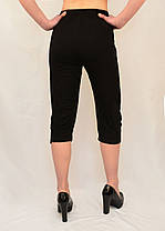 Бриджі жіночі трикотажні з ажурною вставкою великі розміри Kenalin 3XL/4XL, фото 3
