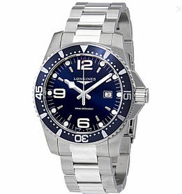 Чоловічі годинники LONGINES L3.840.4.96.6 Hydro Conquest 44 mm Blue Dieal Quartz