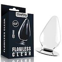 Анальний пробка на присосці для фістінга "Flawless Clear Anal Plug 4.5" від LoveToy