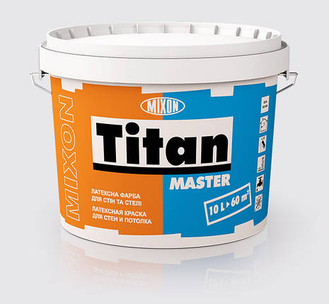 Матова акрил-латексна фарба TITAN MASTER 10л, фото 1