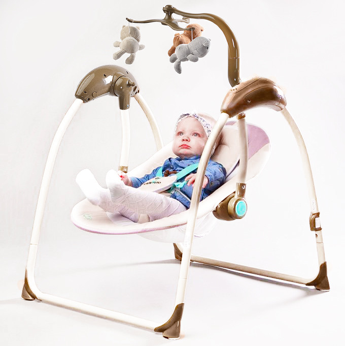 Крісло-гойдалка Caretero Loop Beige