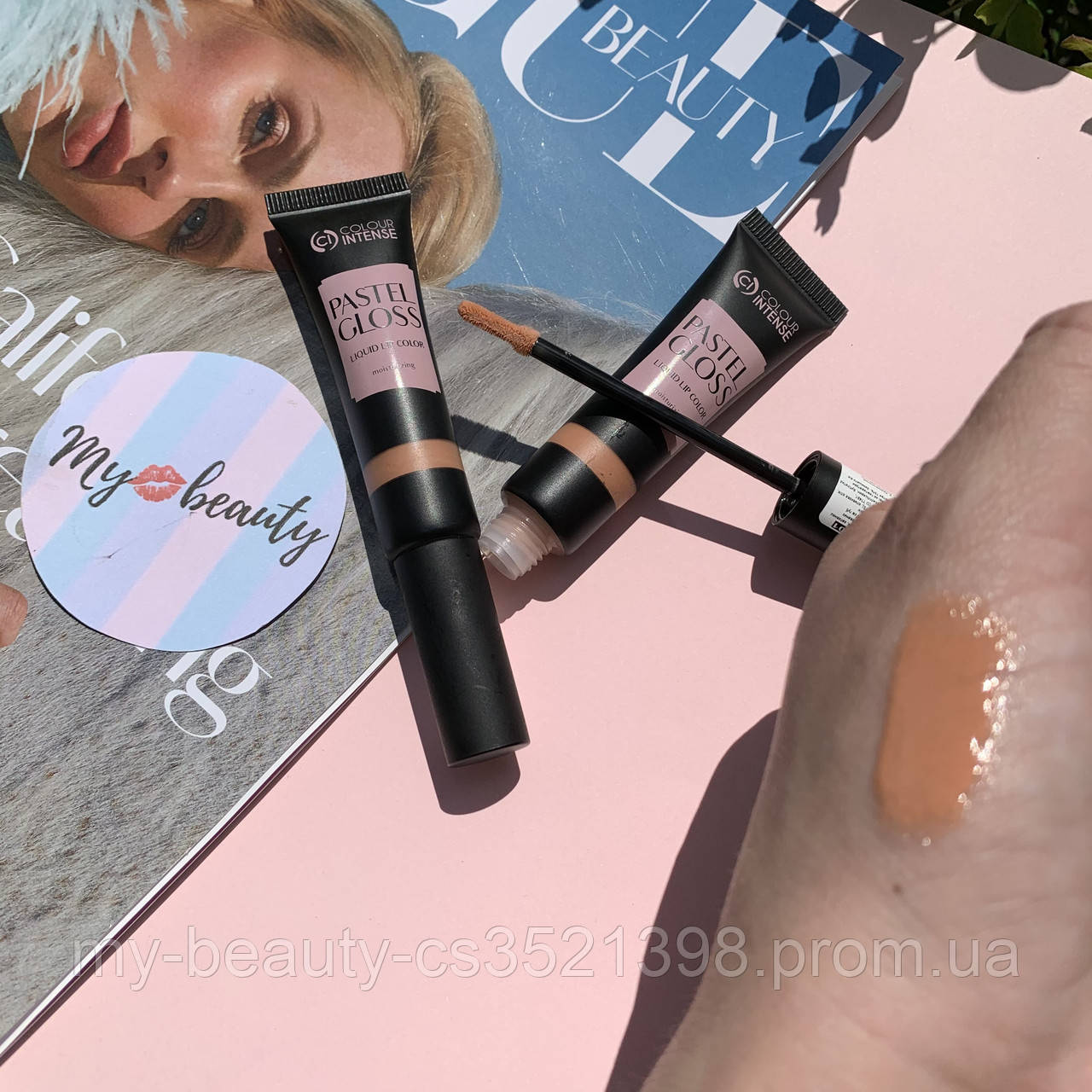 Блиск для губ з кісточкою Pastel Gloss № 001