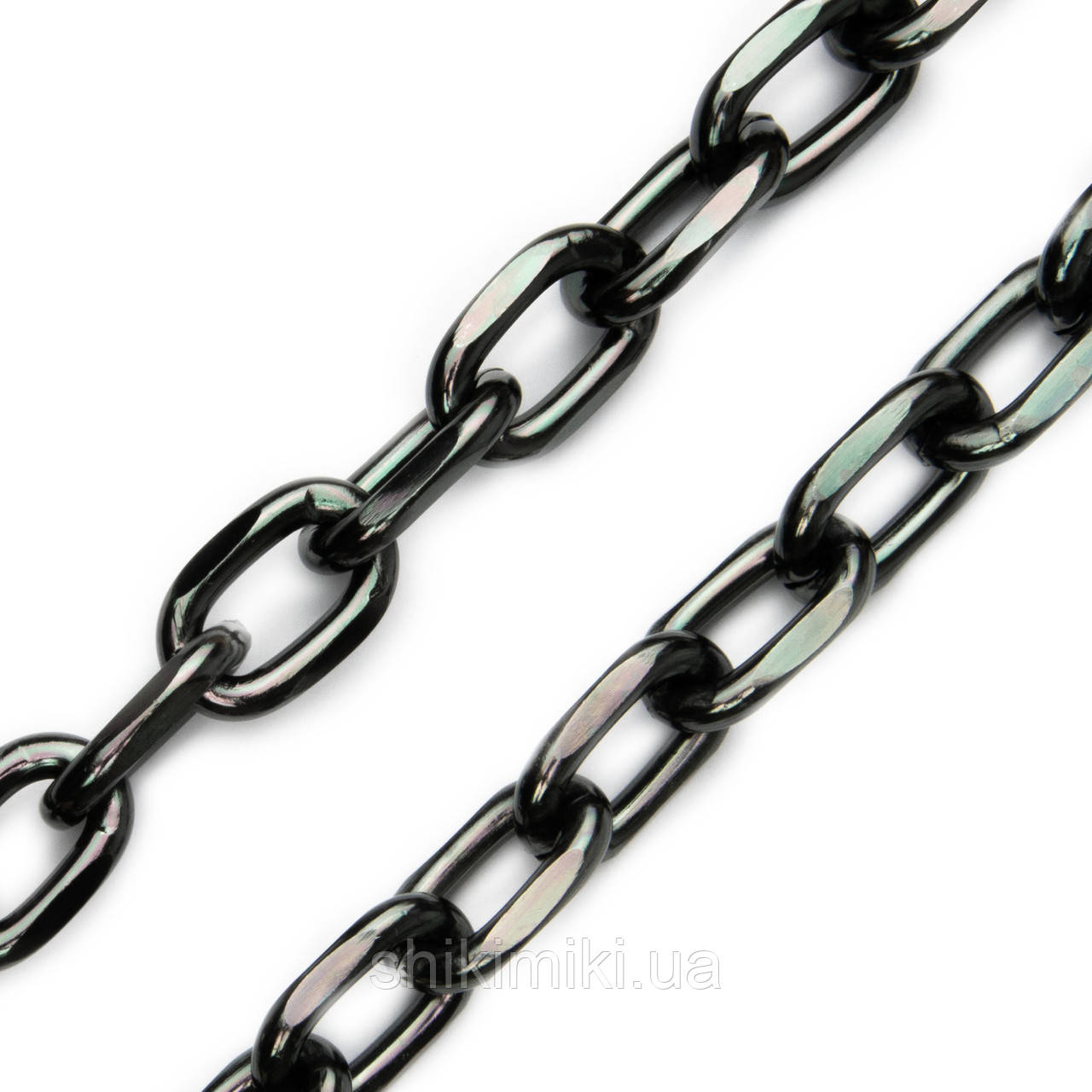 Ланцюжок для сумки Z33-2, великий якорний, колір чорний нікель, фото 1