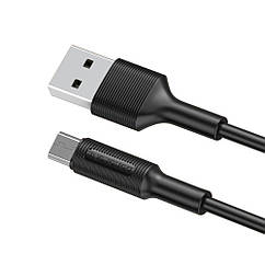 DR Кабель Borofone BX1 USB to MicroUSB 1m black
