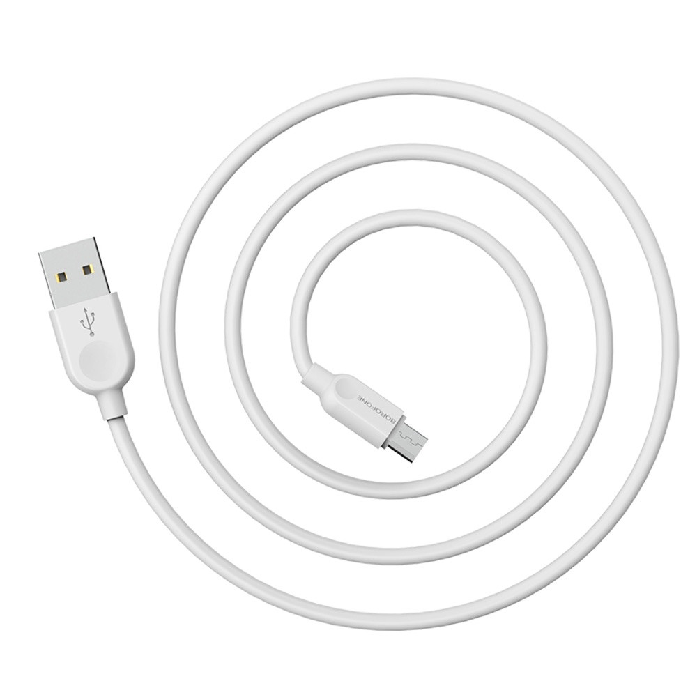 DR Кабель Borofone BX14 USB to MicroUSB 1m white