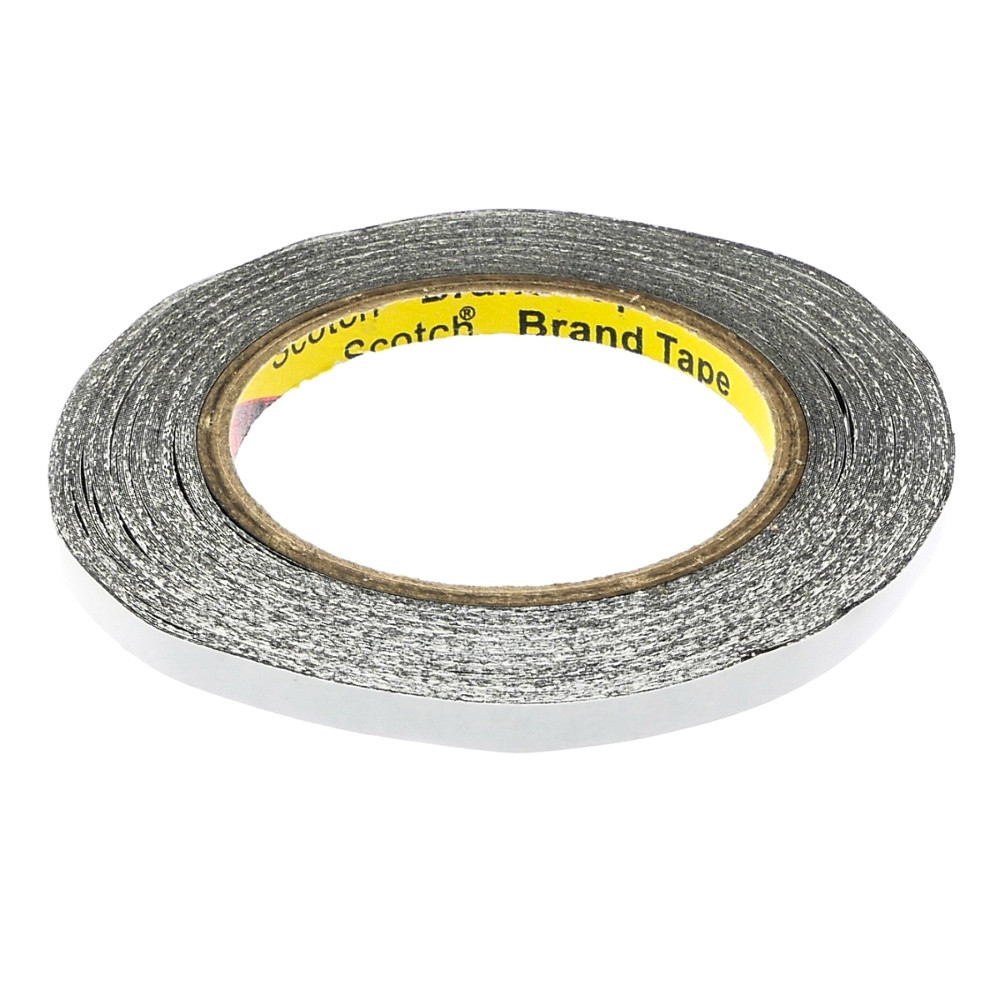 DR Скотч двосторонній 3M чорний 8 мм x 25 м, фото 1