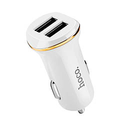 DR Автомобільний зарядний пристрій Hoco Z1 2 USB білий