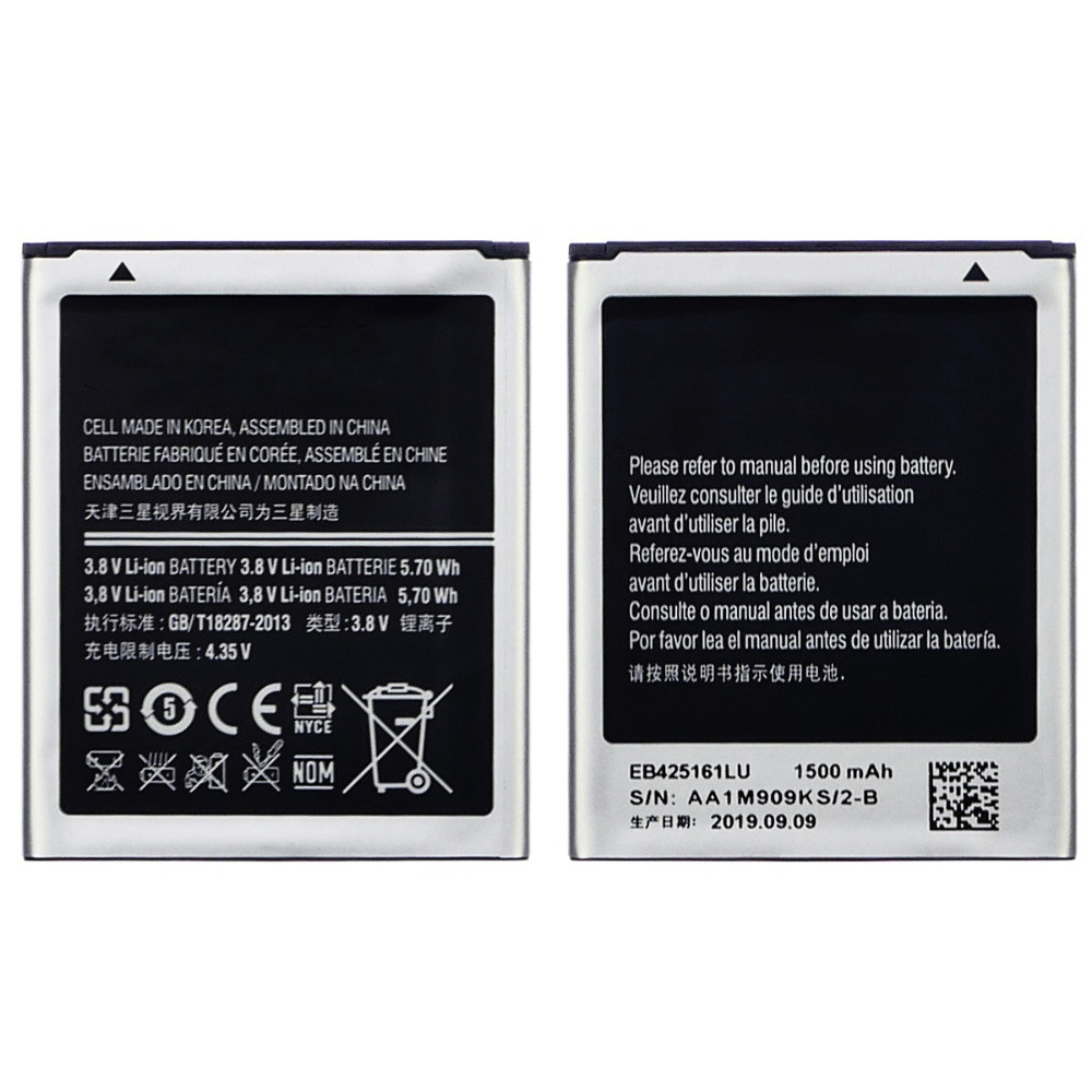 DR Аккумулятор EB425161LU для Samsung i8160/ S7560/ S7562/ J105/ J105H/ J1 Mini (2016) Ace 2 AAAA, фото 1