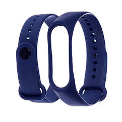 DR Ремінець силіконовий для Xiaomi Mi Band 3/ 4 05 темно-синій