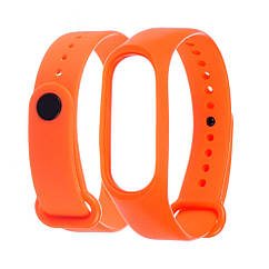 YUF Ремешок силиконовый для Xiaomi Mi Band 3/ 4  21 светло-оранжевый