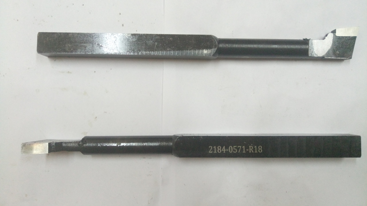 Довбальний різець а=10 20х20х300 з нап. пласт. Р18 тип 3 вик. 3 2182-0571 ГОСТ 10046-72 (вн./зав.)