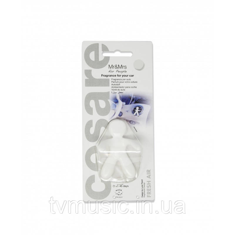 Ароматизатор в машину Mr&Mrs CESARE BLISTER Fresh Air - White, фото 1