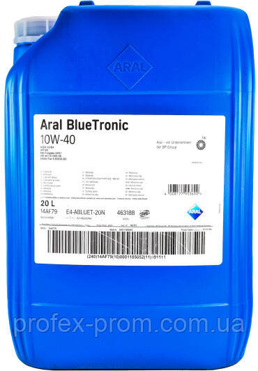 Олива Aral BlueTronic 10W-40, 20 л (шт.)