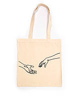 Эко-сумка шоппер рисунок руки ручная роспись ручная работа