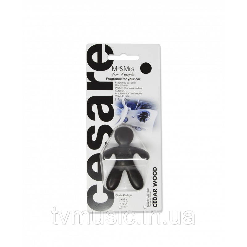 Ароматизатор в машину Mr&Mrs CESARE BLISTER Cedar Wood - Black