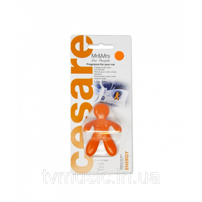 Ароматизатор в машину Mr&Mrs CESARE BLISTER Energy - Orange