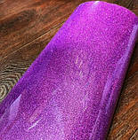 Термотрансферна плівка для термодруку Гліттер колір Бузковий 50х50см, фото 2