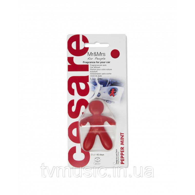 Ароматизатор в машину Mr&Mrs CESARE BLISTER Peppermint - Red