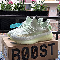 Женские кроссовки Adidas Yeezy Boost 350 v2 сетка модные салатовые