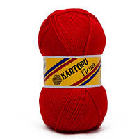 Kartopu FLORA (Флора) № 150 красный (Пряжа 100% акрил, нитки для вязания)