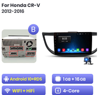 Junsun 4G Android магнитола Honda CR-V 2012 2013 2014 2015 2016 wi-fi 1ГБ ОЗУ + 16 В