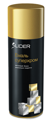 Аерозоль супер хром Lider 400мл Золотий
