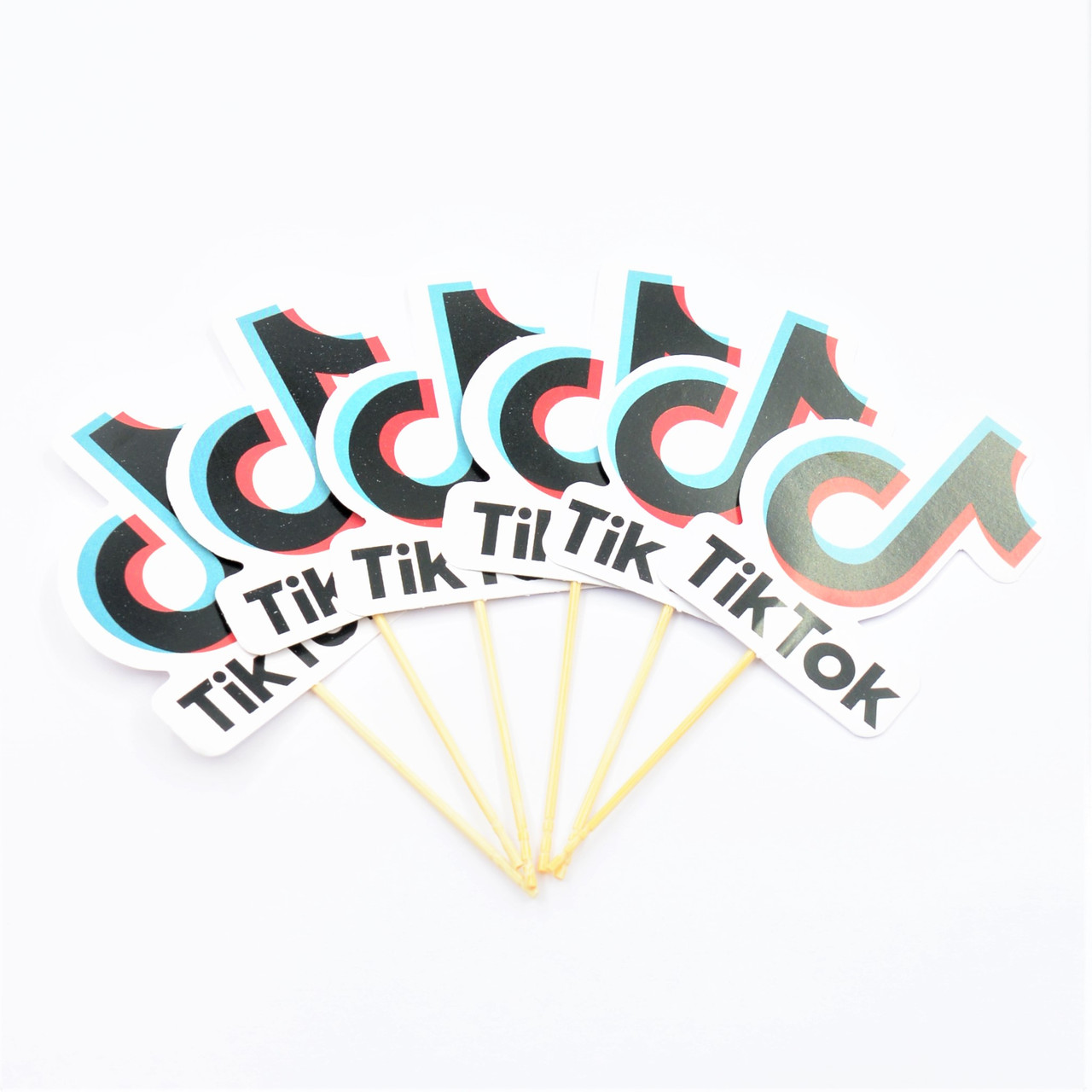 Топпери для капкейків та солодощів Tik Tok (Тік Тік) 6шт/уп
