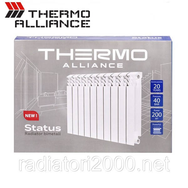 Біметалевий радіатор секційний для опалення Thermo Alliance 500/100 Батареї біметал