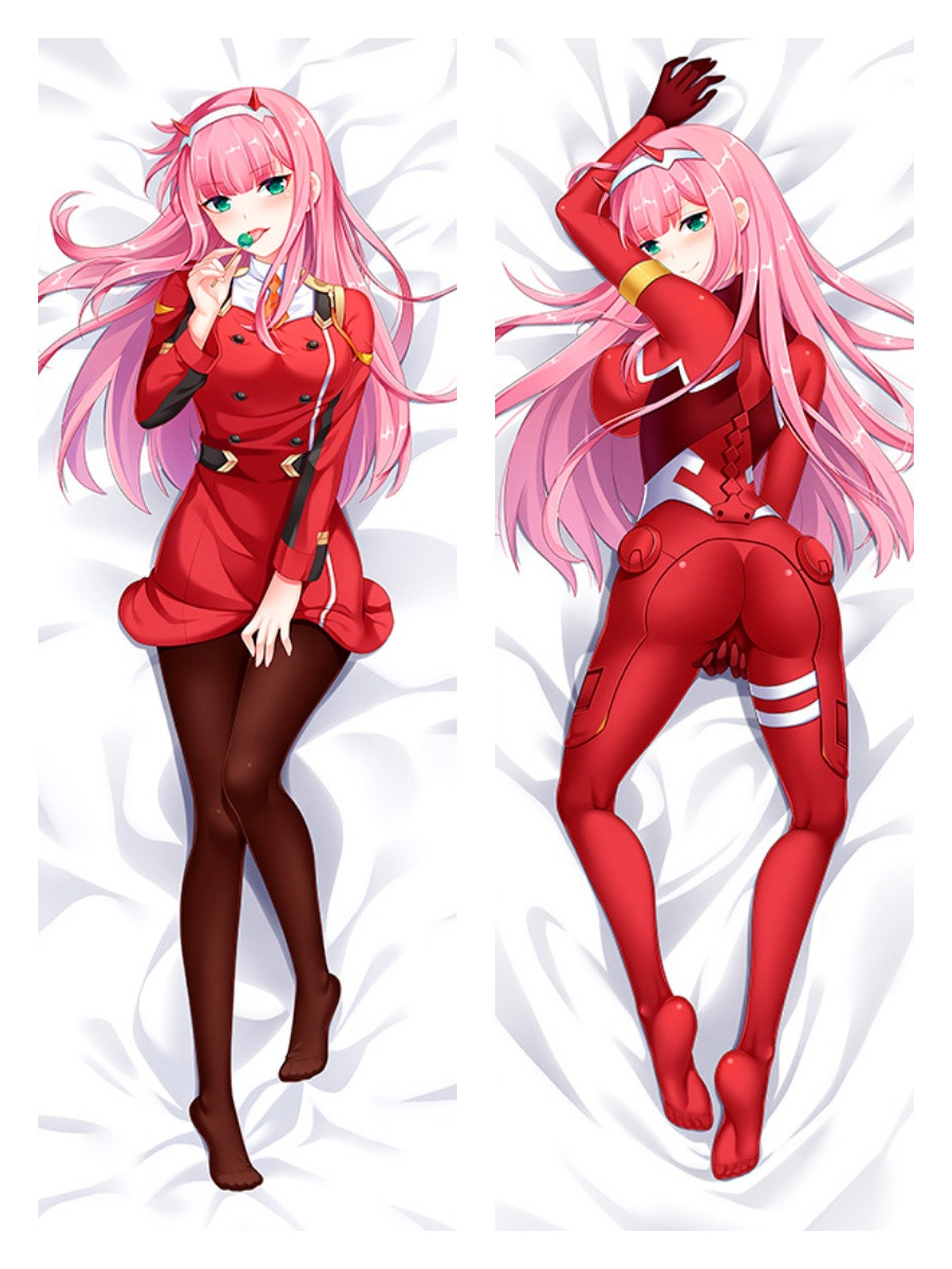 Дакімакура 150 х 50 см Зеро Ту 02 Zero Two Улюблений у Франксі Zero Two Darling In The Franxx Подушка