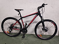 Велосипед алюминиевый "Crosser One-1" рама 19", колеса 29" горный, гидравлика, черно-красный